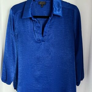 OLM Elegant Blue Women's Blouse SIZE M